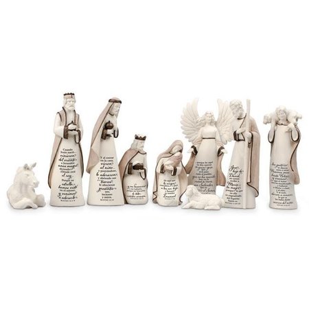 LIGHTHOUSE CHRISTIAN PRODUCTS Lighthouse Christian Products 161936 Nativity Set a Child is Born Span - No.77100 161936